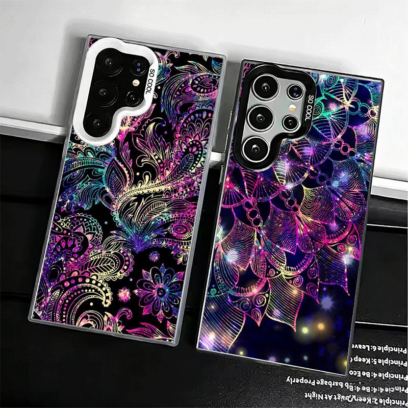 Mandala Sunflower Dreamy Style Shockproof Phone Case for Samsung Galaxy S26 Edge S25 Ultra S24 FE S23 Plus S21 Cover Anti Fall F