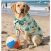 Summer Ice Pet Shirt Big Dog Printed Beach Shirt Breathable Clothing