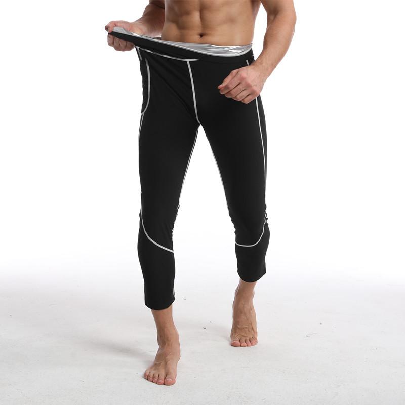 Silver Coated Neoprene Sauna Suit Set: Long Sleeve Top & Pants for Fitness