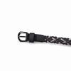 European and American New Women's Spray Painted Buckle Head Mixed Color Braided Belt for Women Candy Color Pin Buckle Sweet Handmade Belt