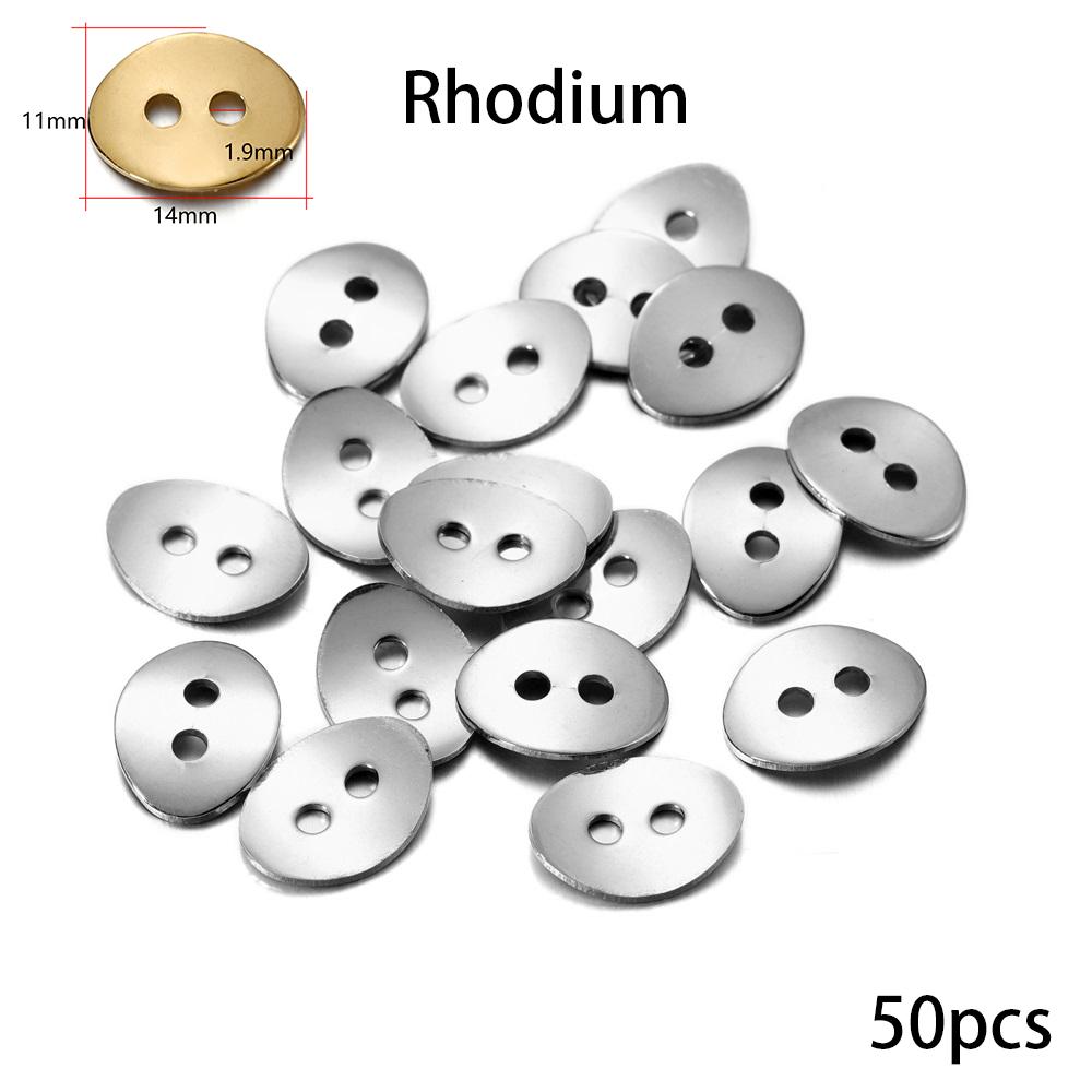 20-50pcs/lot Stainless Steel Square Pendants Charms Handmake For DIY Bracelet Necklace Jewelry Making Supplies Accessories