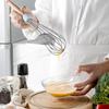Blue Silicone Cooking Utensils Set Non-Stick Spatula Soup Spoon Eggbeater Food Clip Natural Wood Handle with Storage Box Kitchen Tools