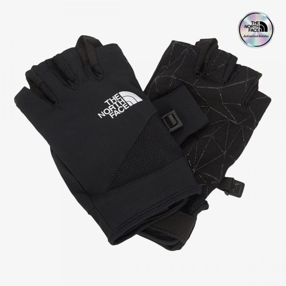 The North Face Cool Light Half Gloves Black Nj3fr01a BLACK/S