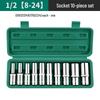 Green Forest 12.5mm Hexagonal Extended Socket for 1/2" Ratchet Wrench