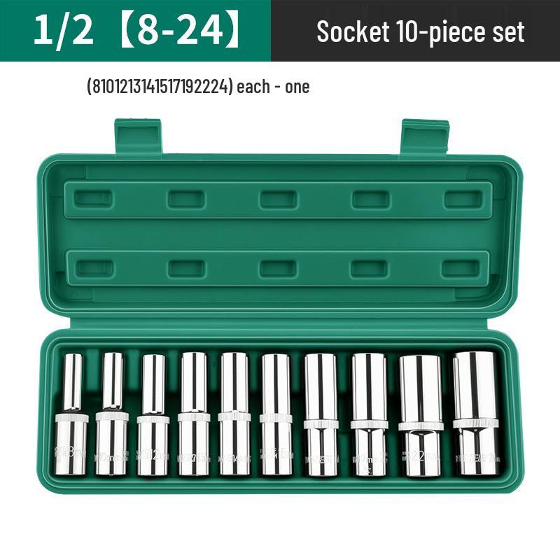 Green Forest 12.5mm Hexagonal Extended Socket for 1/2" Ratchet Wrench