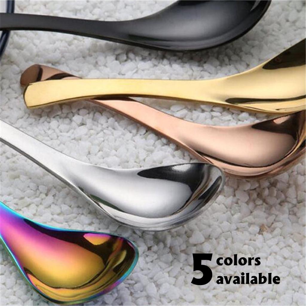 Buy Stainless Steel Soup Spoon Kitchen Flatware Tableware Home Chinese
