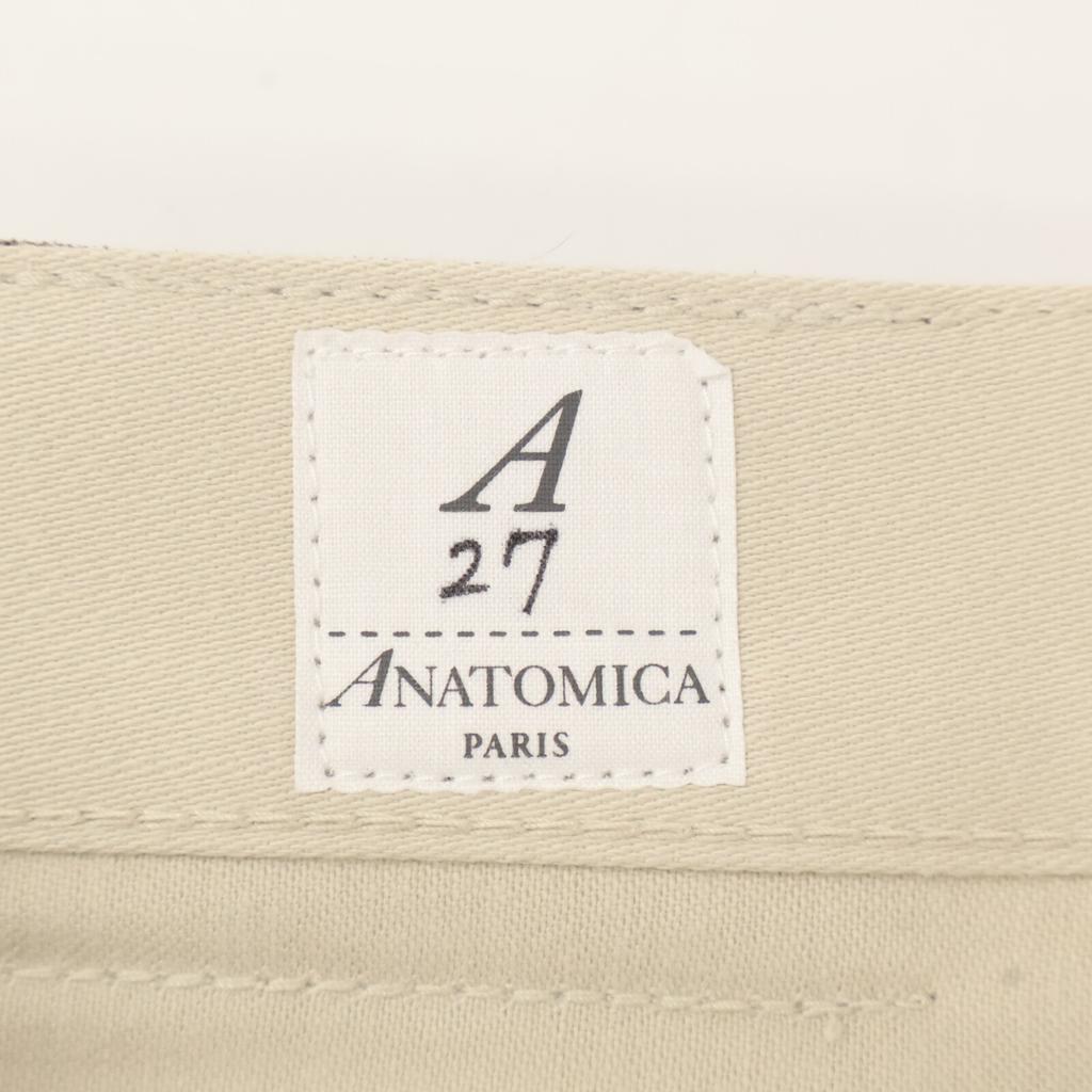 ANATOMICA Beige 618 MARILYN2 SATEEN Chino Pants Bottoms 27 beigeUsed