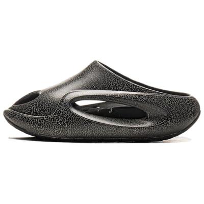 Sandale tip papuc Li Ning Cloud Travel Slay 2.0 la modă, confortabile, antiderapante, durabile, unisex, negre AZSV015-7