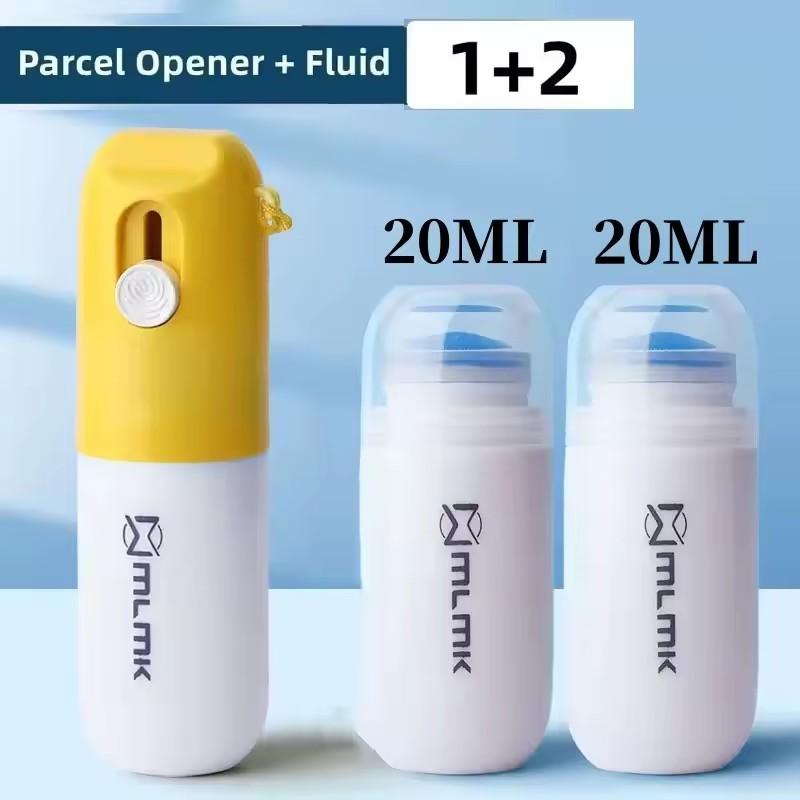 Thermal Paper Correction Fluid with Unboxing Knife Portable Durable Thermal Paper Data Identity Protection Fluid Eraser 20ml