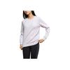 Anta Training Series Letter Round Neck Pullover Sports Long Sleeve Sweatshirt Women Sweatshirt Light-Purple 162447740-1