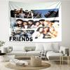 Friends Print Tapestry, Backdrop, Easy Setup, Ideal for Bedroom, Office & Living Room, with Aesthetic Wall Hanging Decor.