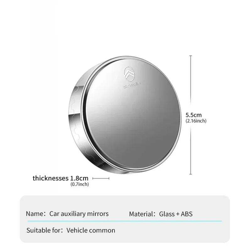 BYMF1 Car Blind Spot Mirror 360° Wide Angle Adjustable Rearview For Citroen Jumper Celysee Cactus Picasso Aircross Saxo Grand