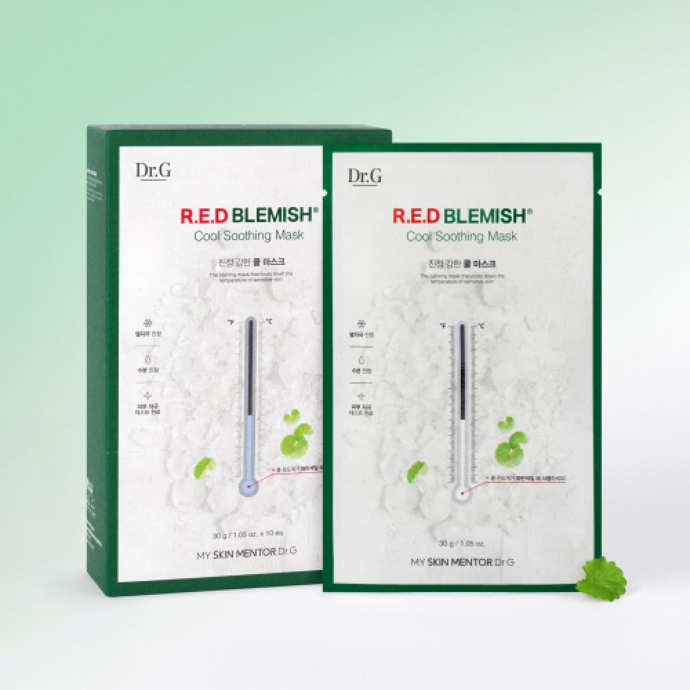 Dr.g Red Blemish Cool Soothing Mask 10 Sheets 2 FREE