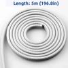 5M Universal Car Door Edge Anti-Collision Strip Shock Absorbing Anti-Scratch Trim 5 Optional Colors Durable Car Exterior Parts Interior Mirrors 6