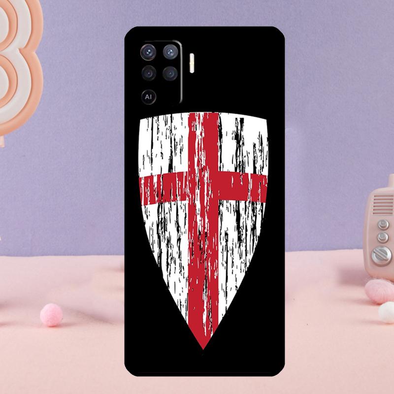 

Knights Templar Coat of Arms Phone Case For Oppo A80 A60 A40 A94 A54 A98 A78 A18 A38 A58 A16 A76 A96 A17 A77 A74 A57S A15 OPPO A74 5G