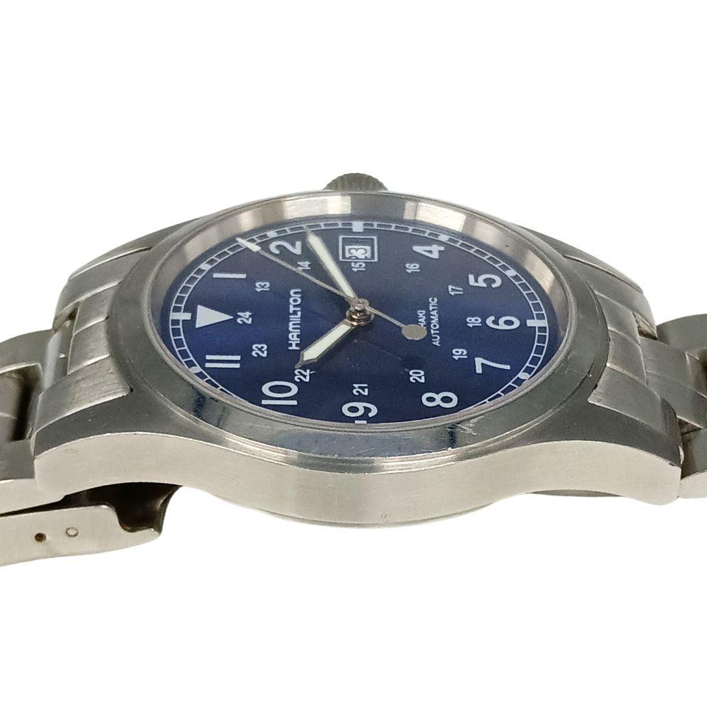 Used HAMILTON Khaki Field Back Skeleton Automatic Men's Watch Genuine / C1164