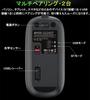 [Multi-Connection & Backlit] Wireless Mouse with Dual 2.4GHz and Bluetooth 5.1 Connections, Slim, Rechargeable Type-C, Simultaneous Connection with