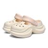 Women's 2025 Summer Thick Sole Hollow Slippers - Height Increasing, Non-Slip, Casual, Versatile, Internet Favorite