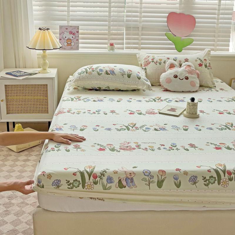 

Simple and Fresh Brushed Bed Sheet, Dormitory Bed Sheet, Single Piece Bed Cover, Anti Slip Mattress, Simmons Mattress, Piece Fitted Sheet6