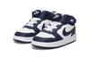 Nike Court Borough 2 Abrasion Resistant Mid top Skateboard Shoes Blue White Baby CD7784-107