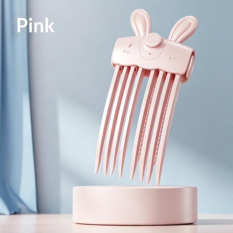 Portable Heated High‑Crown Root Volumizing Clip Wireless Rechargeable Fluffy Hair Styling Accessory Anti‑Flat Top Root Lifter