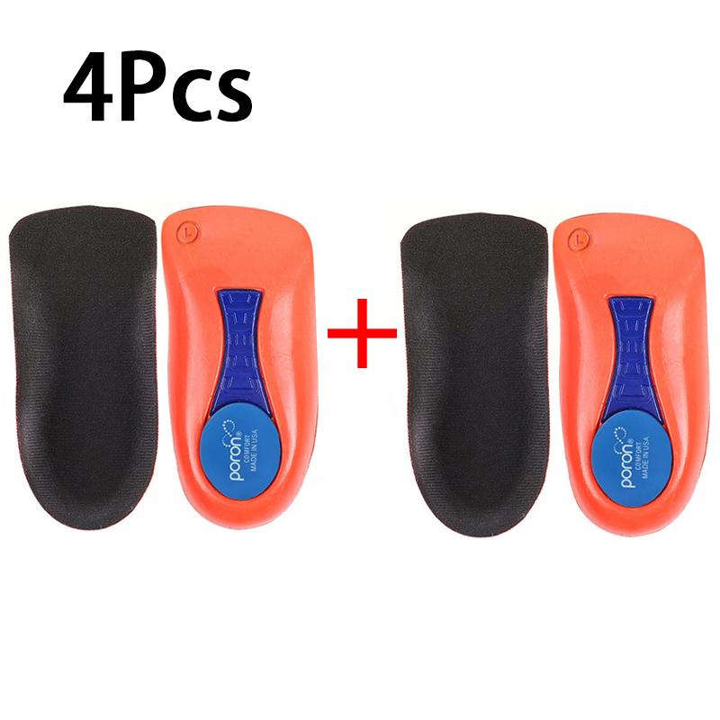 Arch Support Orthotic Insoles Men and Women Relief From Foot Pain Plantar Fasciitis Insoles Height-increasing Half Insole