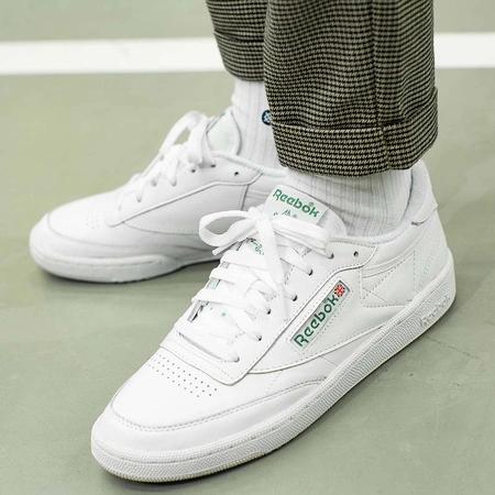 Women's White Reebok Club C Sports Shoes (CN0905)