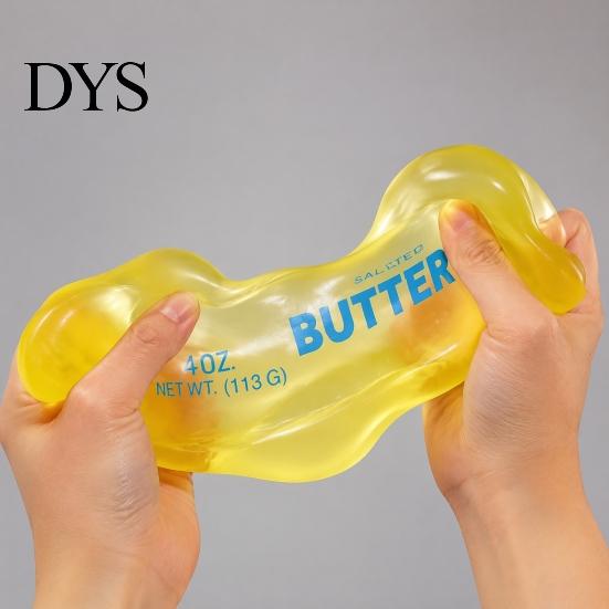 Hand Therapy Squeeze Toy Shapeable Butter Stick Toy, No Rebound Stress Relief Stretchy Bar Soft Shaped Fidget for Relaxation Realistic Food