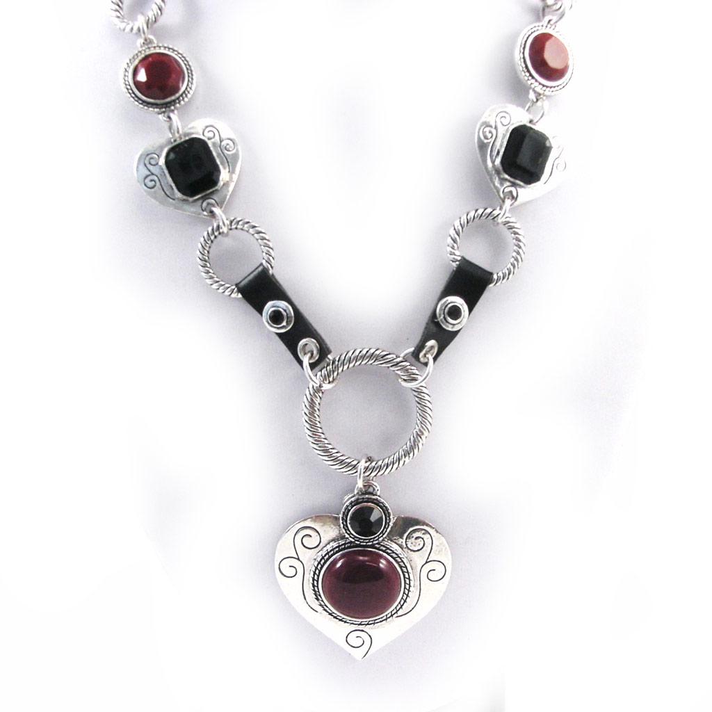 NOA [G5918] - Red 'Love' Designer Necklace