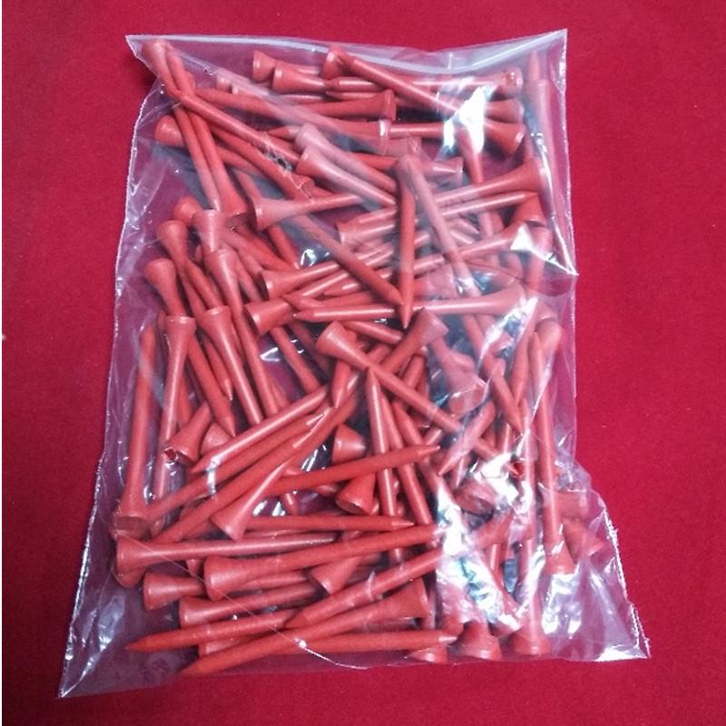10 Pcs Bag Multi Color Plastic Golf Tees 70mm Durable Rubber Cushion Top Golf Tee Golf Accessories