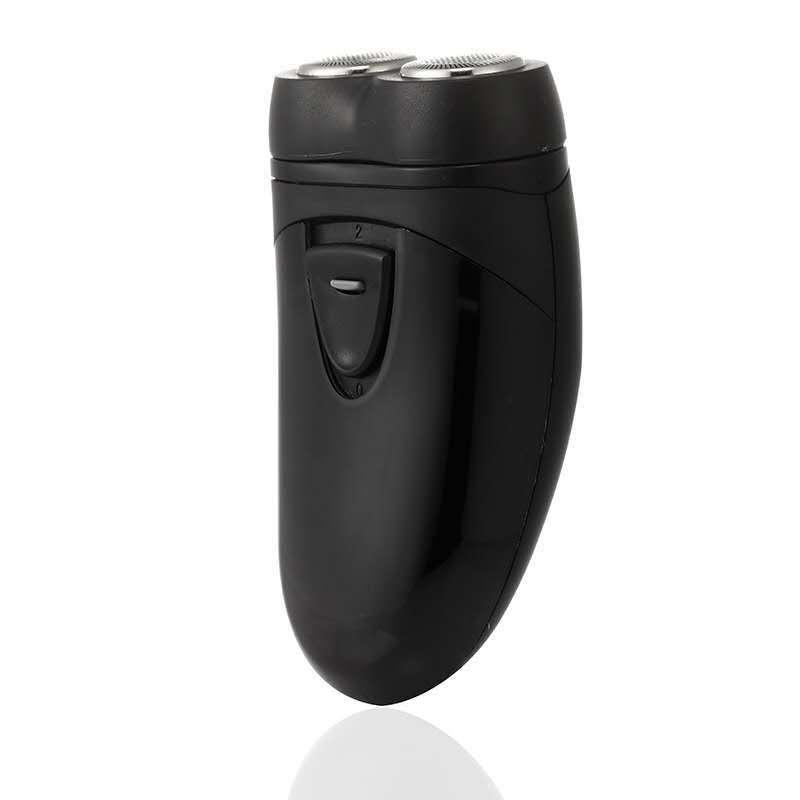 2188 Portable Electric Shaver with LED Light, Double Blade Beard Trimmer, Battery Operated Razor