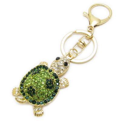 Cute Turtle Keychain Bag Charm with Rhinestones for Women CHS10134