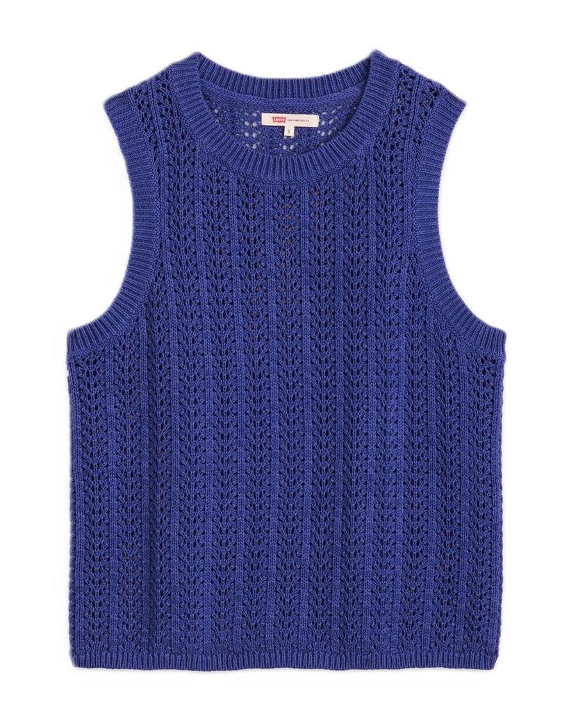 Levi's Knit SUNRISE Ribbed Linen Tank Top Women's 0012Z-0001 US L