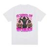 Abstract Muscular Unisex Scared Of Unisex T Shirt Humor Gym Fitness Lovers Graphic Tshirts Unisex Unisex Casual Oversized Tee Shirt