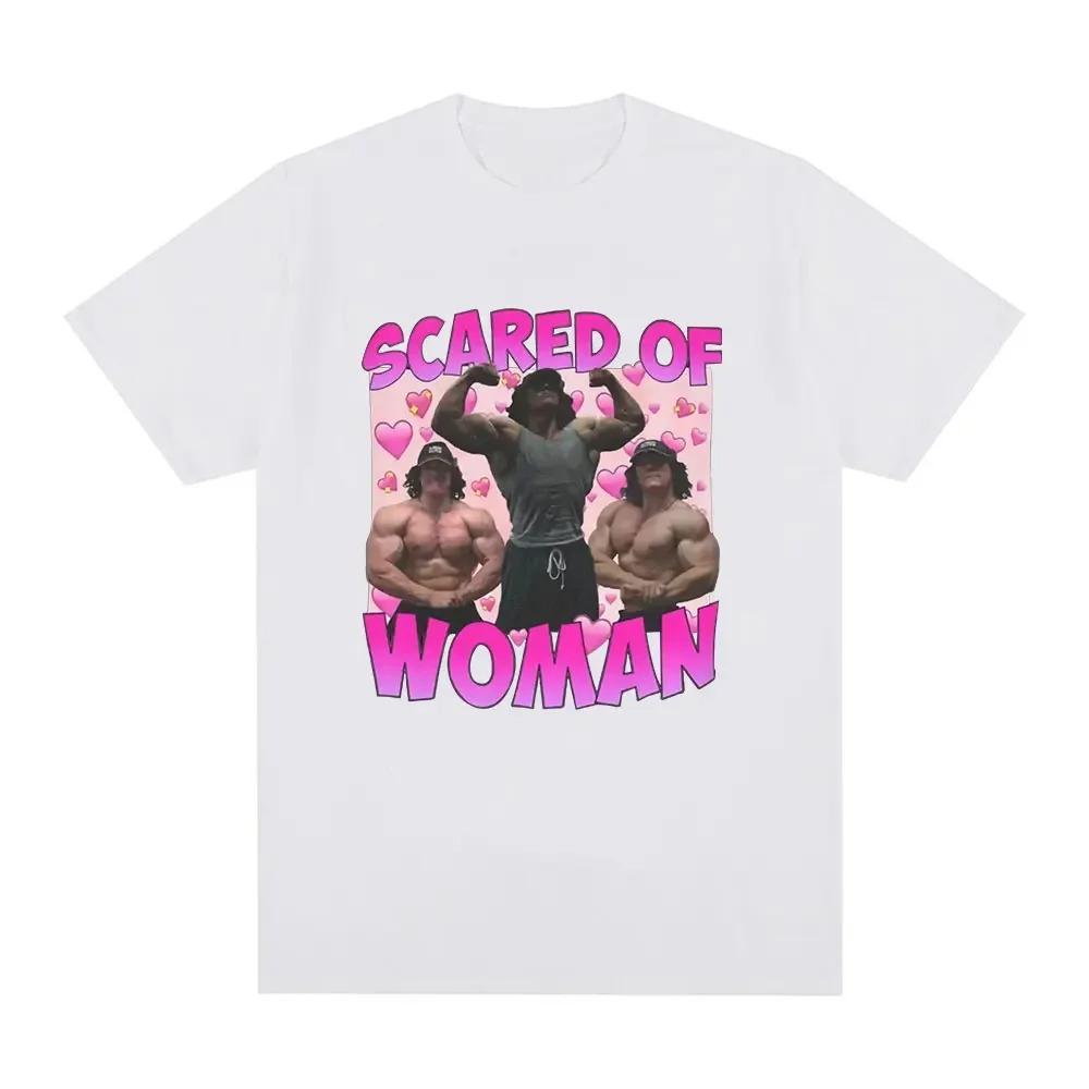 Abstract Muscular Unisex Scared Of Unisex T Shirt Humor Gym Fitness Lovers Graphic Tshirts Unisex Unisex Casual Oversized Tee Shirt