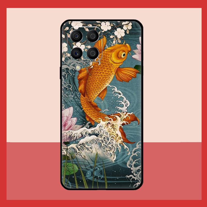 Chinese Koi Fishes Case For Samsung Galaxy M56 M12 M06 M32 M52 M35 M55 M15 M11 M13 M14 M16 M36 M31 M53 M34 M54