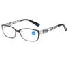 Reading Glasses Retro Oval Shaped Glasses Anti Blue Light Glasses Fashionable Personalized Black Thin Border Plain Face Eyewear