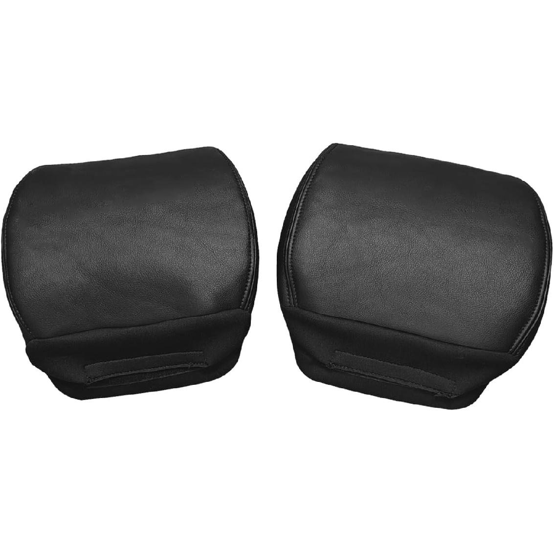 

Driver Passenger Side Leather Headrest Cover BLK for Ford F-150 Raptor SVT 2010 2011 2012 2013 2014