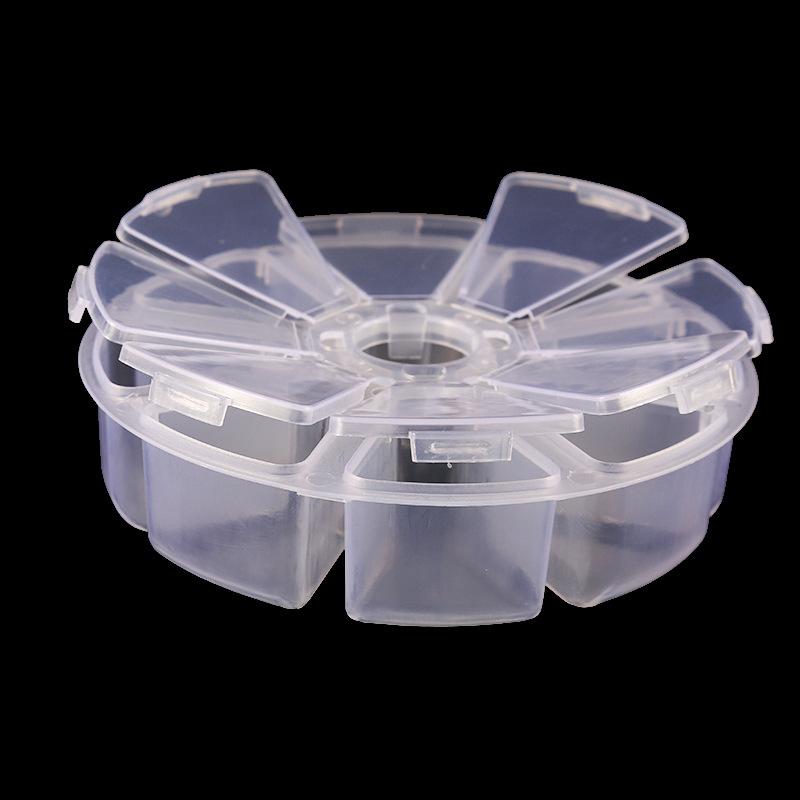 Bead Jewelry Container 8 Grid Nail Art Water Diamond Storage Box Fish Hook Storage Box Coin Storage Box