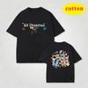 European And American Singer Ed Sheeran Math Symbol Tour Tshirt Cartoon Album Print Loose Cotton Round Neck Top