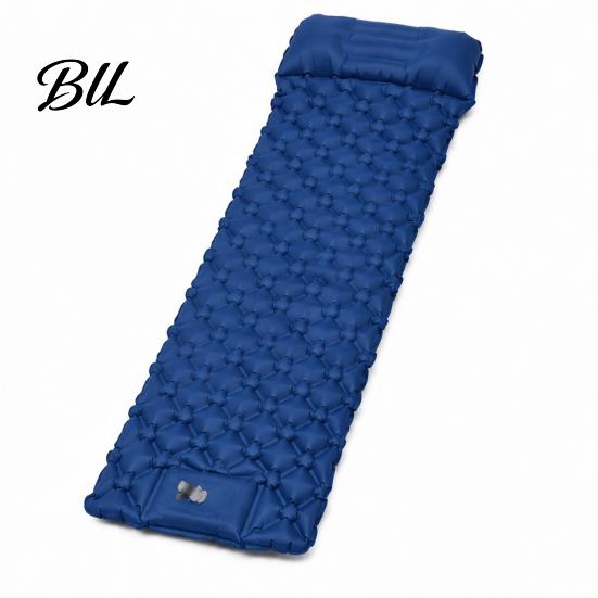 Lightweight Backpacking Mat Camping Sleeping with Pillow & Built-in Pump, Ultralight Single Portable Hiking Bed Person Air Mattress, Inflatable