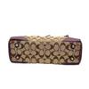 Used COACH Handbag Hamptons Signature CarryallHandbag beige/purple canvas/leather Women