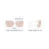 Miu Miu Logo Embossed Decorative Metal Irregular Shape Sunglasses Women sunglasses Gold SMU54Y-ZVN20F