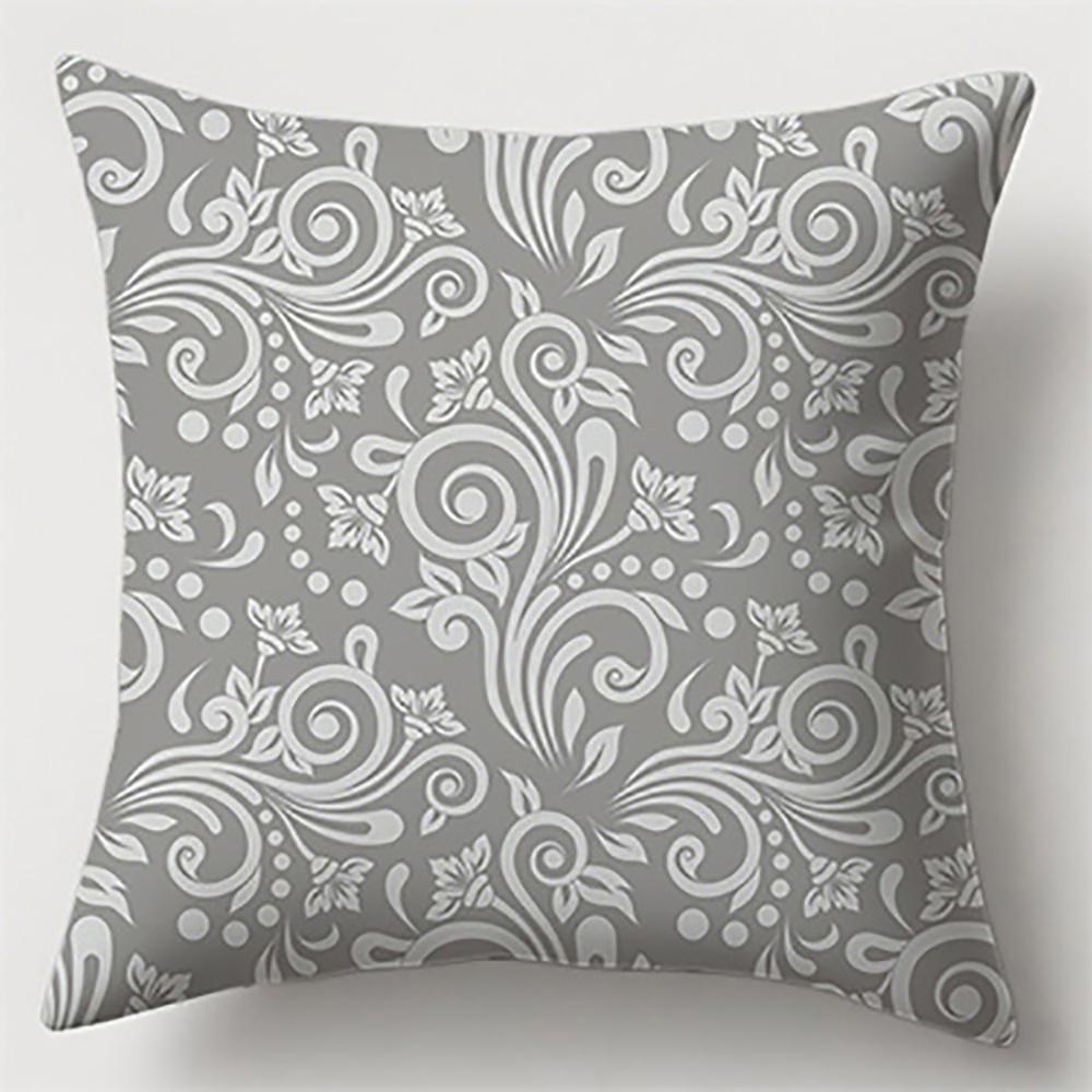 

Gray Pillows with Intricate PatternsSuitable for sofa car bedroom decorative cushion cover pillow cover 16x16Inch