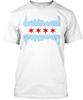 Chicago Flagge Skyline T-Shirt Hergestellt in den USA Größe S bis 5XL Unisex T-Shirt