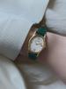 Benaenku Gem-Gold/Pearl (Green Saffiano Leather)