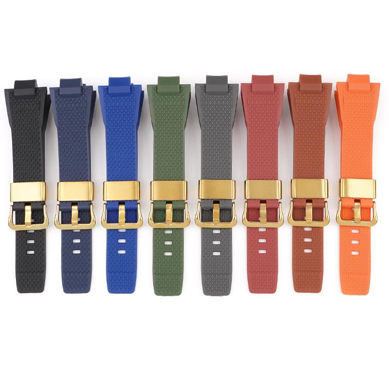 Watch Accessories For Casio G-SHOCK GST-B400 Series Resin Strap Men's Sports Waterproof Rubber Replacement Watchband Bracelet