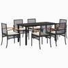 VidaXL Garden Dining Set with Cushions 7pcs, Patio Table and Chair, Patio Furniture, Outdoor Furniture, 3213607