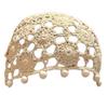 Handcrochet Hat for Women Fashion 2000s Flower Beanies Hat for Teens Girl Outdoor Shopping Photo Hat Aesthetic Skull Hat