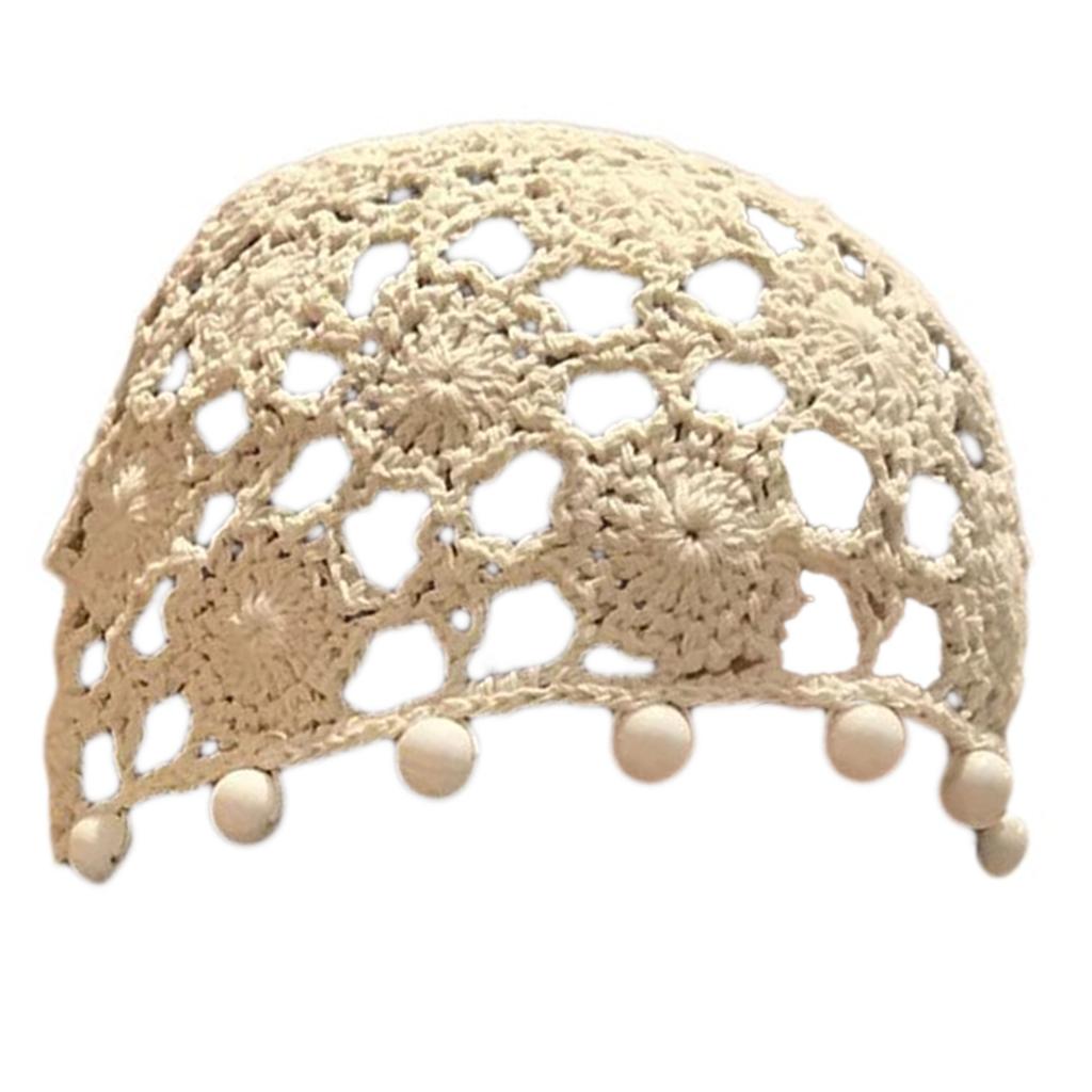 Handcrochet Hat for Women Fashion 2000s Flower Beanies Hat for Teens Girl Outdoor Shopping Photo Hat Aesthetic Skull Hat